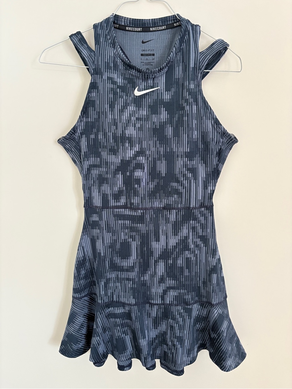 Nike Women's Navy Patterned Athletic  Dress
